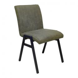 Stacking chair Model 12332 Vintage green