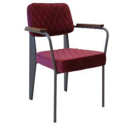 Contract chair vintage red model 12905R