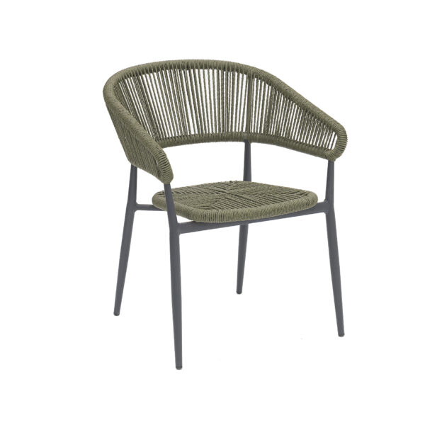 Horeca terrasstoel 17896 Alu Groen