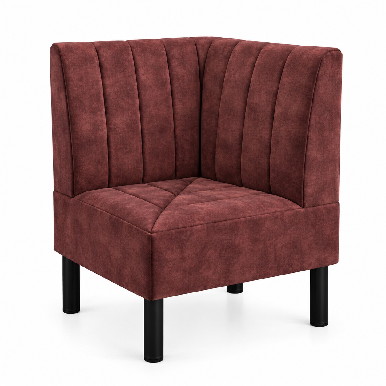 Gastronomie-Bank 20245-ADORE WINE RED – 60 x 60 cm, Eckausführung